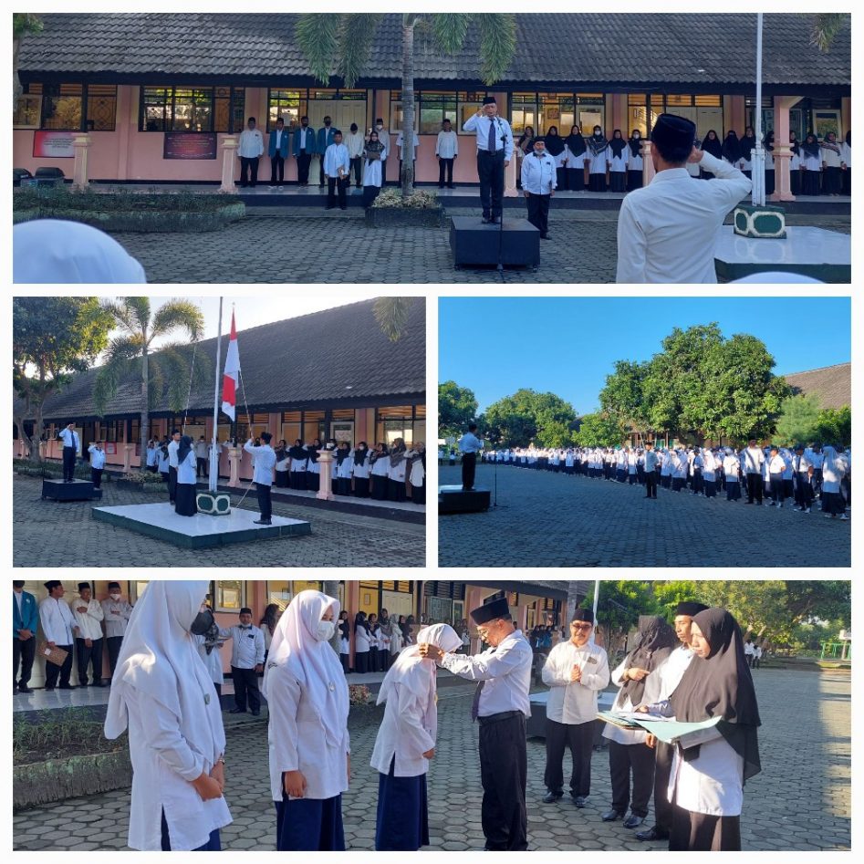 Kepala Kantor Kemenag Kota Mataram Selaku Pembina Upacara Di Mts N 2